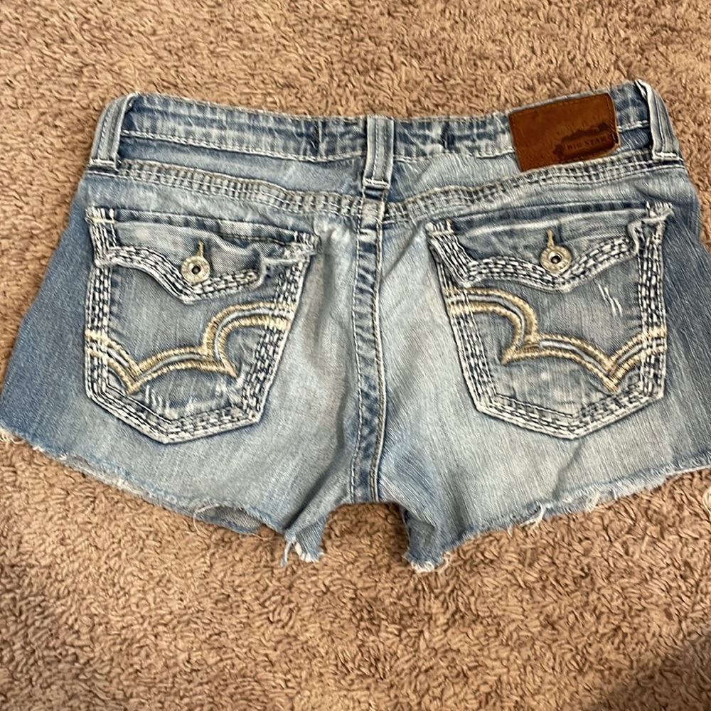 Big Star Ultra Lowrise Cut Off Shorts sz 30